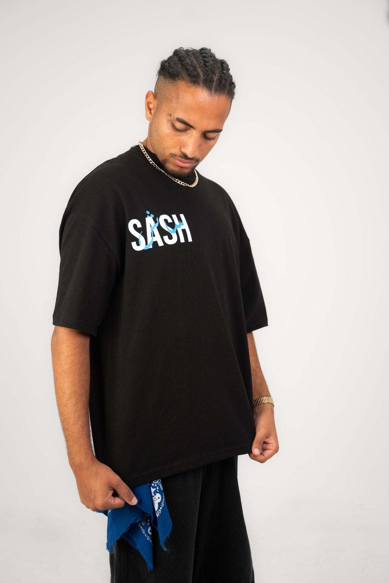 Black Tata | Oversized T-Shirt by Sash - Clothing