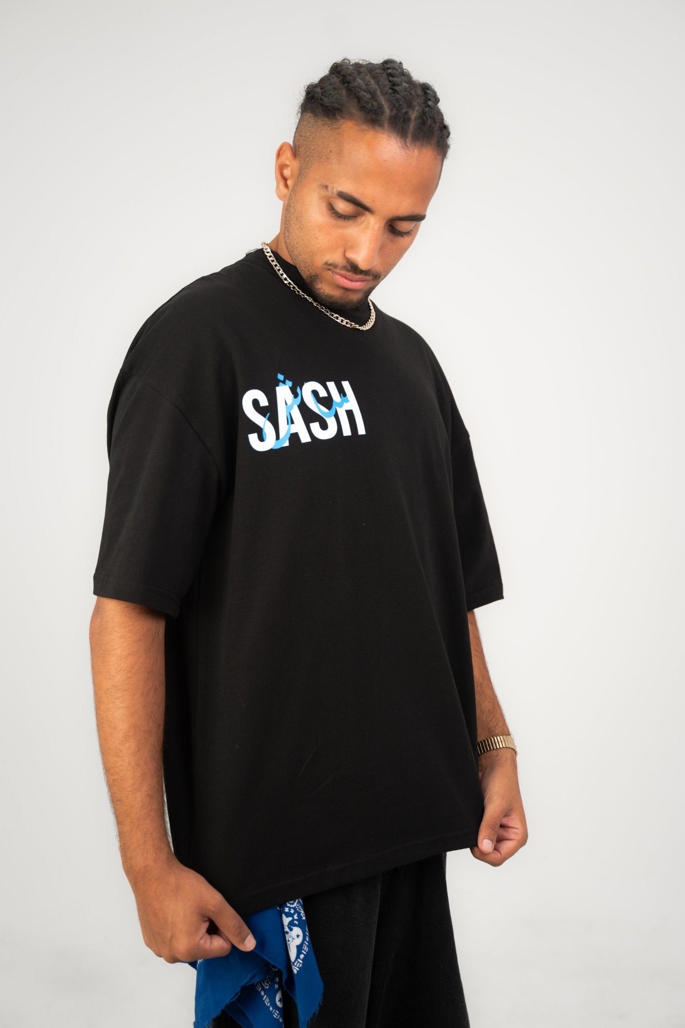 Black Tata | Oversized T-Shirt by Sash - Clothing