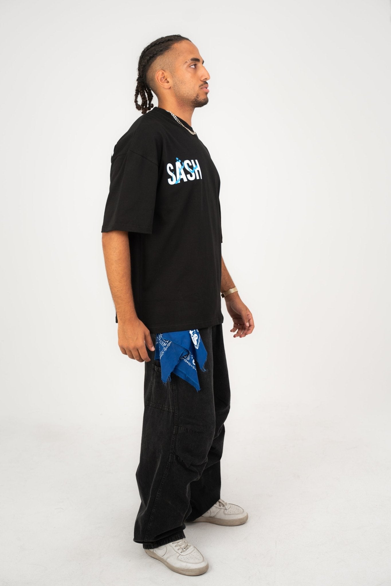 Black Tata | Oversized T-Shirt by Sash - Clothing