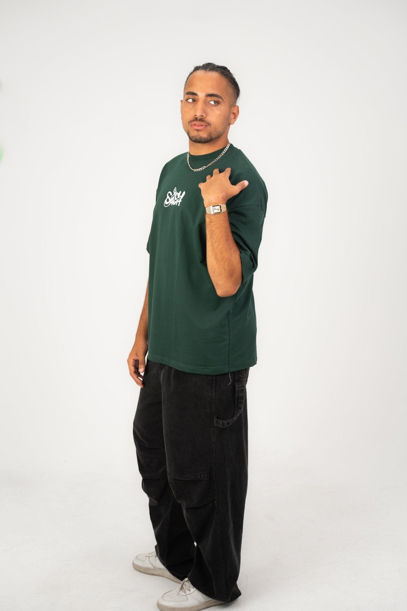 Green circle | Oversized T-Shirt by Sash - Clothing