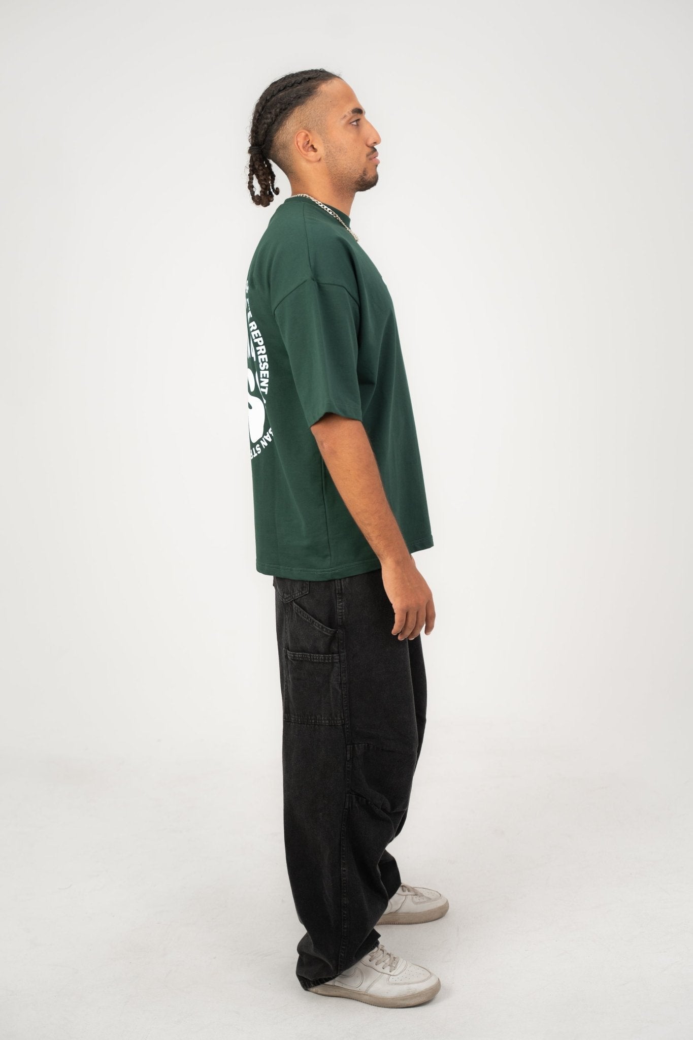 Green circle | Oversized T-Shirt by Sash - Clothing