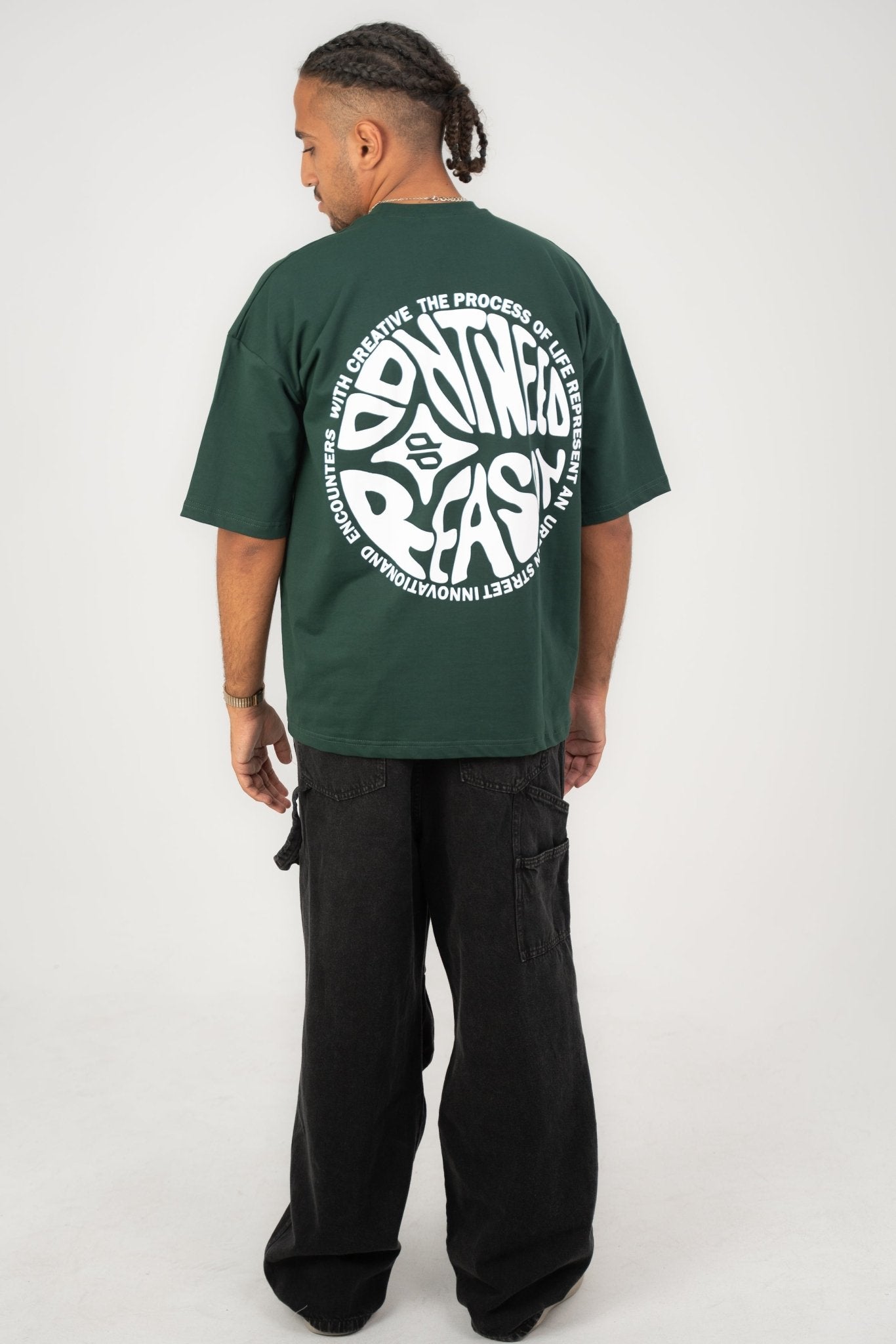 Green circle | Oversized T-Shirt by Sash - Clothing