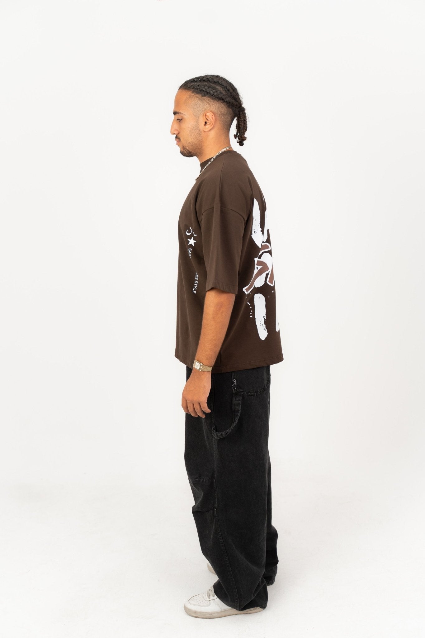 I am Sash Brown | Oversized T-Shirt by Sash - Clothing