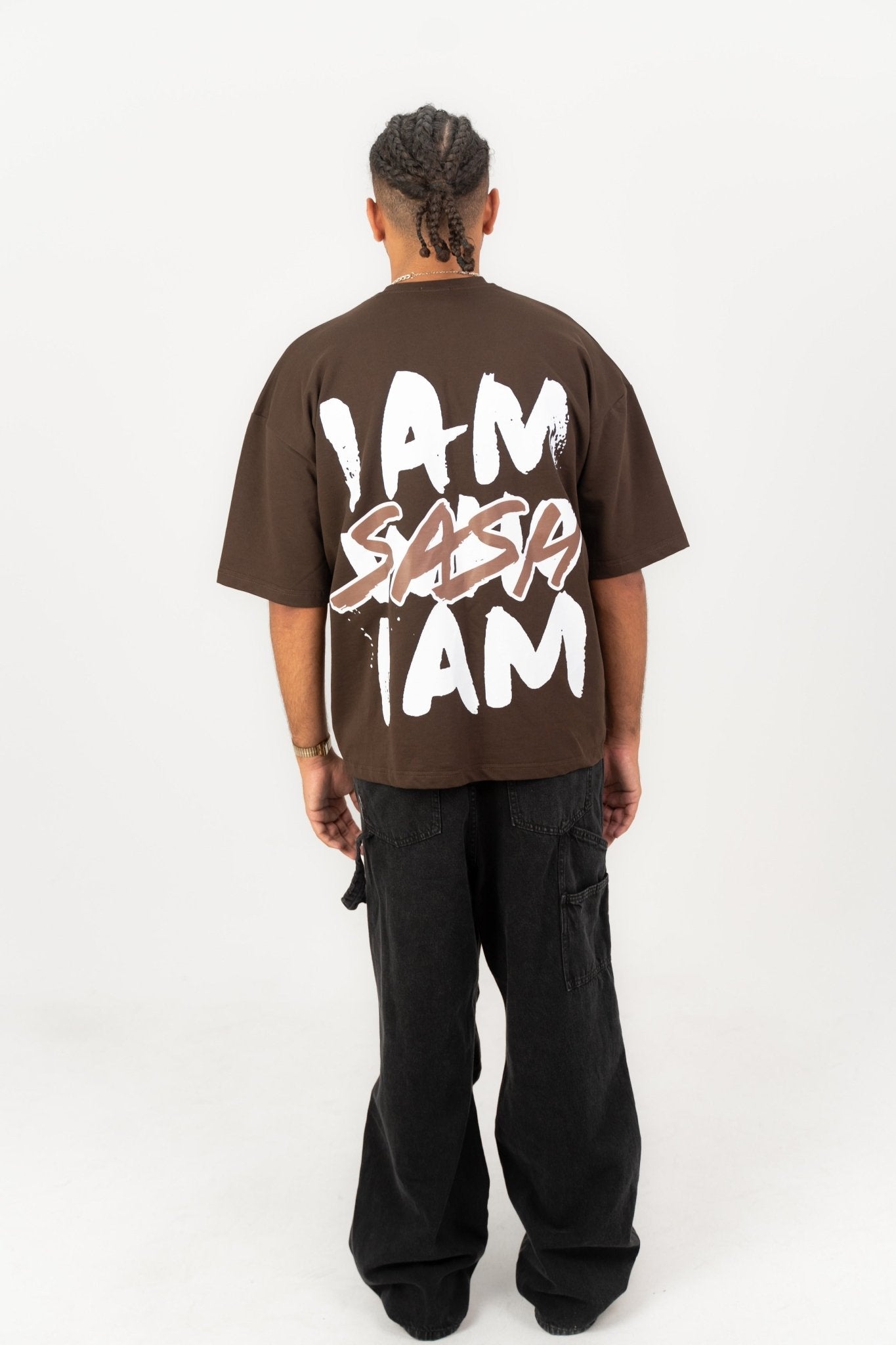 I am Sash Brown | Oversized T-Shirt by Sash - Clothing