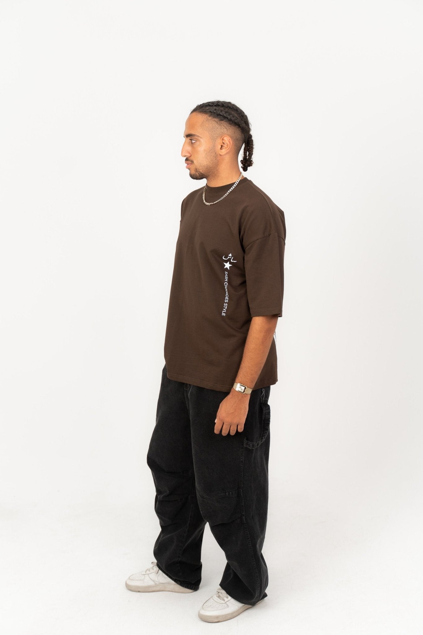 I am Sash Brown | Oversized T-Shirt by Sash - Clothing