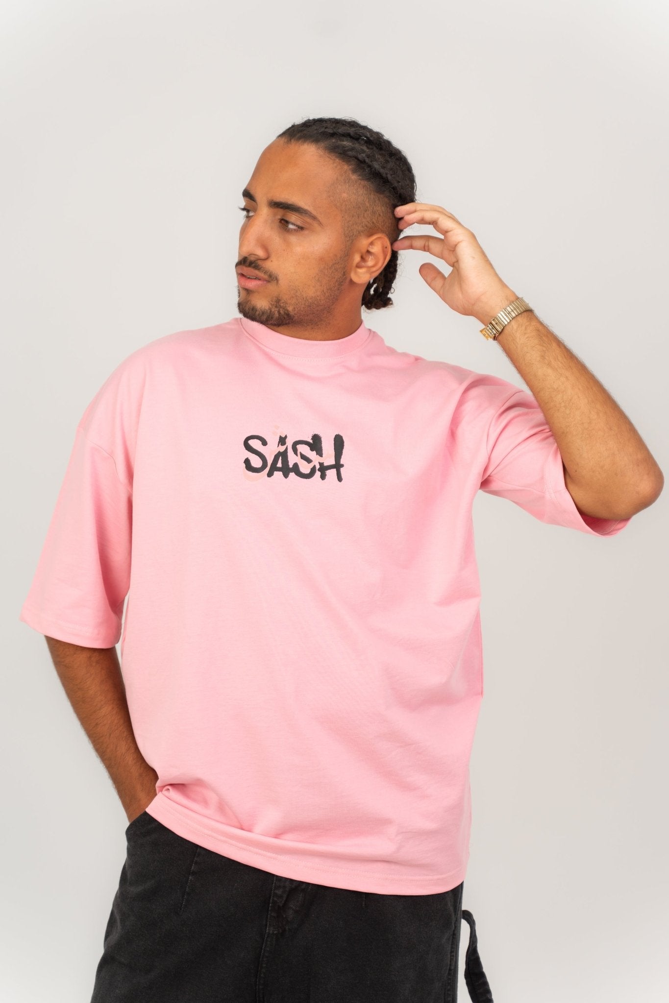 Pinky Lolyy | Oversized T-Shirt by Sash - Clothing