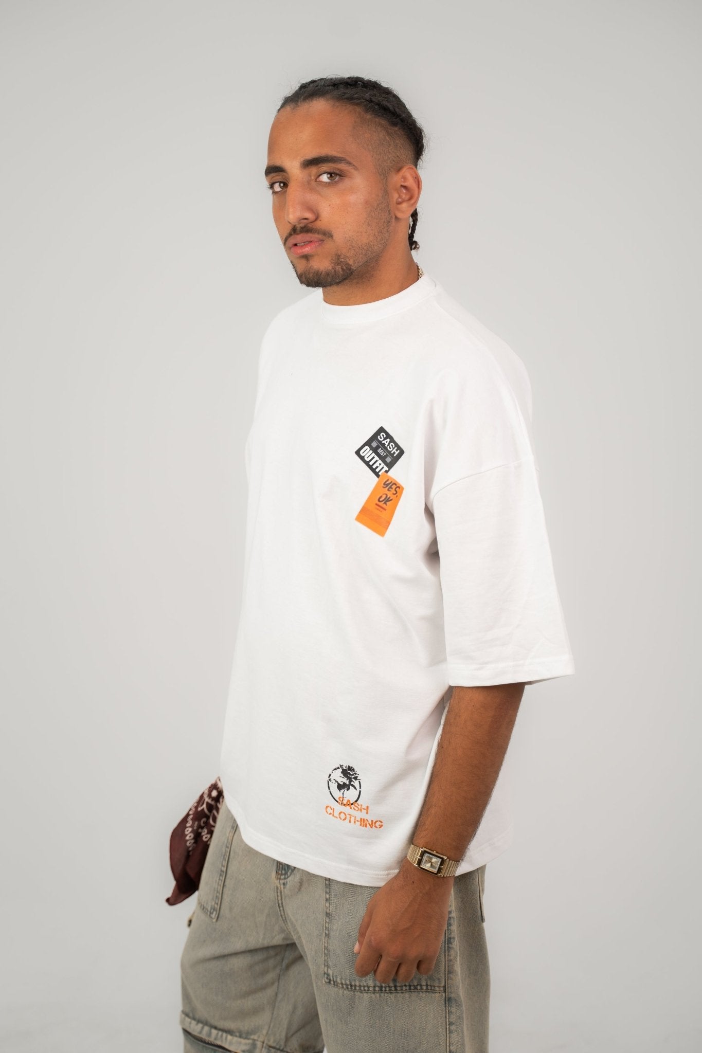 Sash white | Oversized T-Shirt by Sash - Clothing