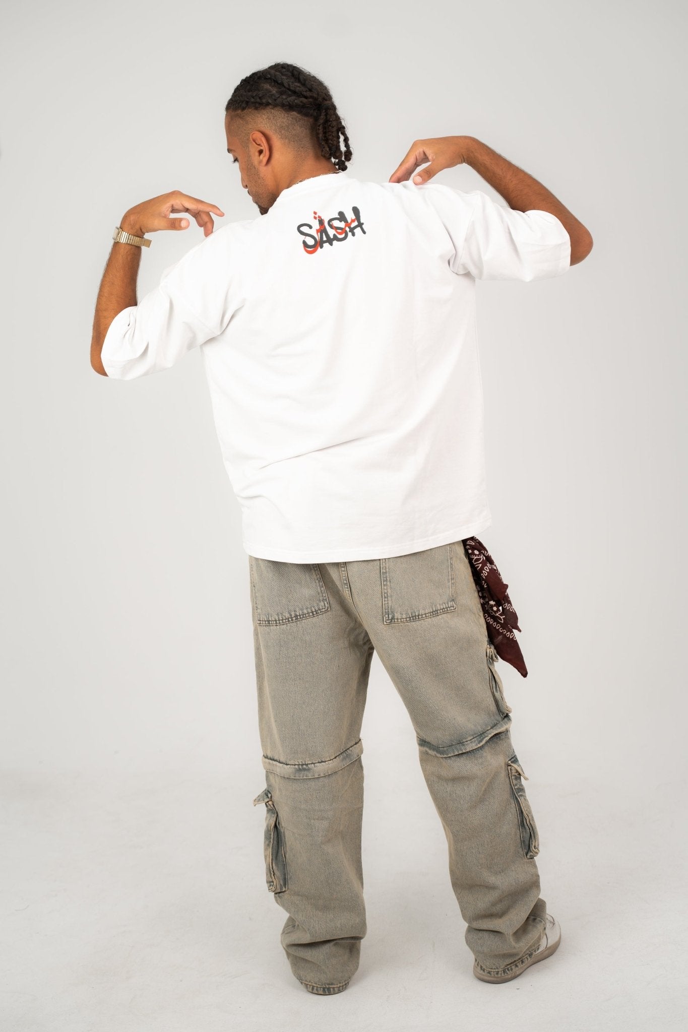 Sash white | Oversized T-Shirt by Sash - Clothing