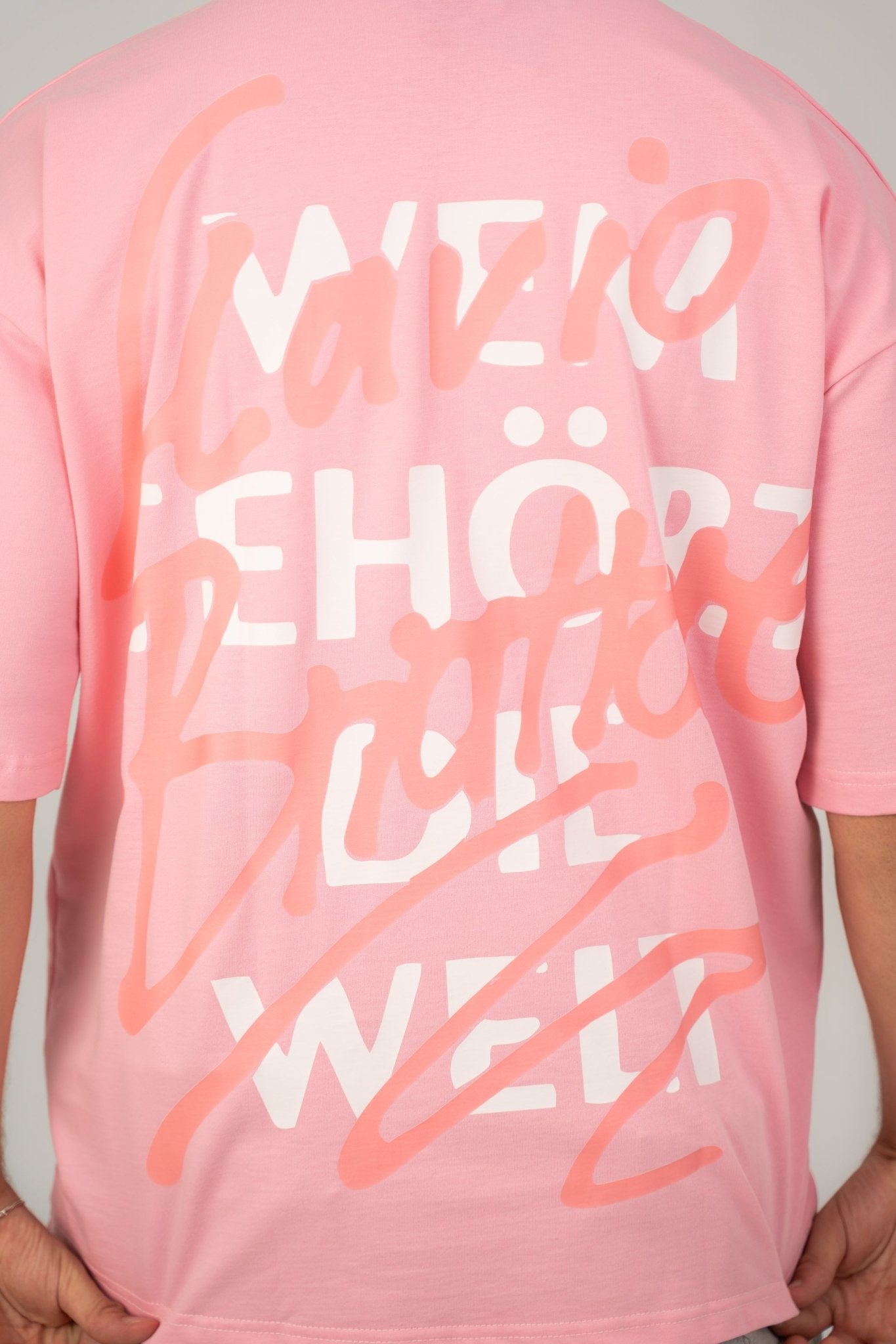 White Pinky loly | Oversized T-Shirt by Sash - Clothing