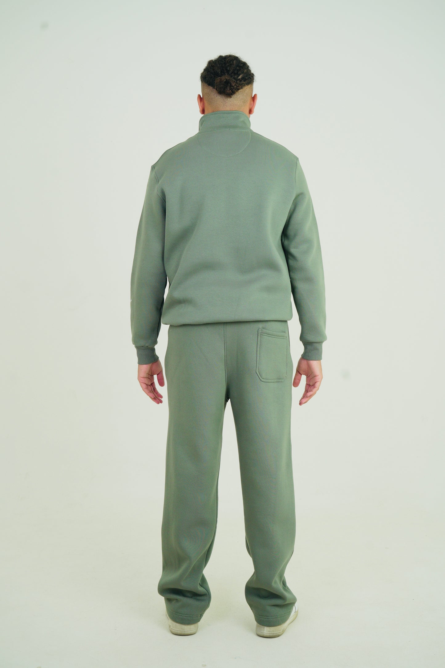 Olive Green Quarter Zipper