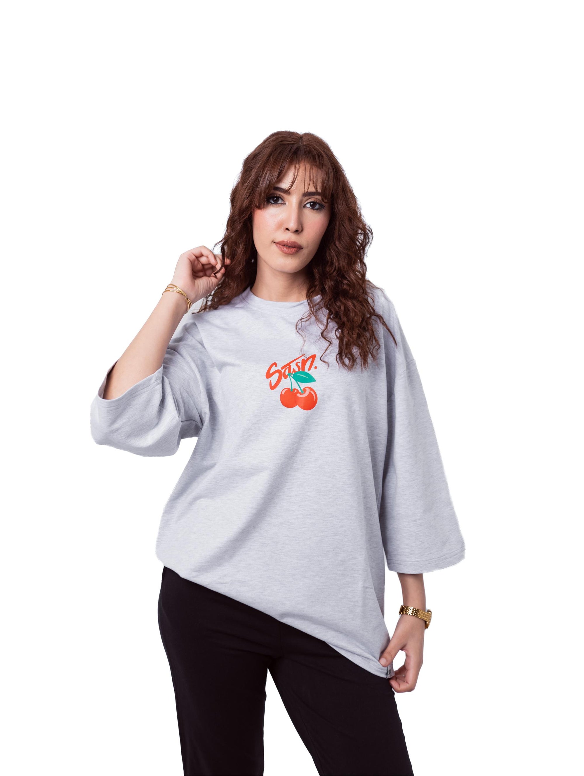 White Hijab-Style T-shirt