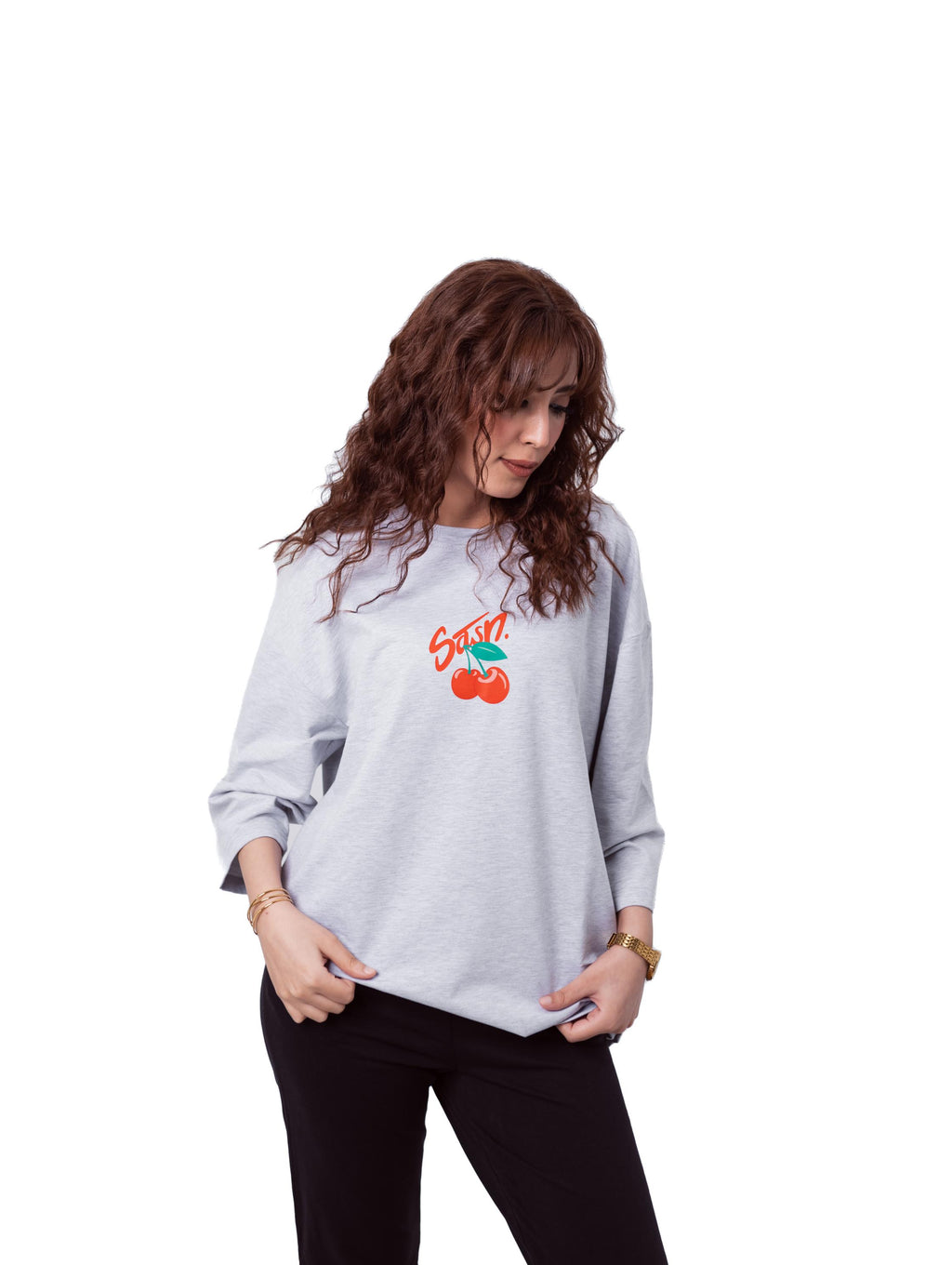 White Hijab-Style T-shirt