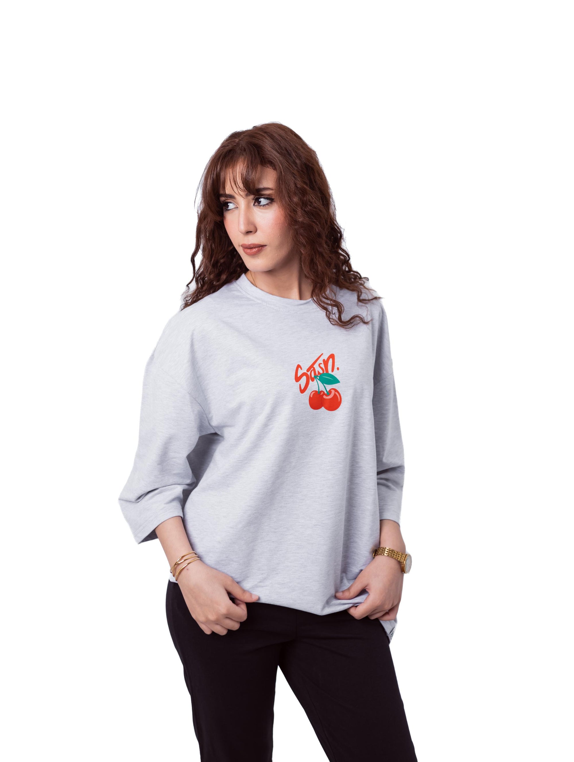 White Hijab-Style T-shirt