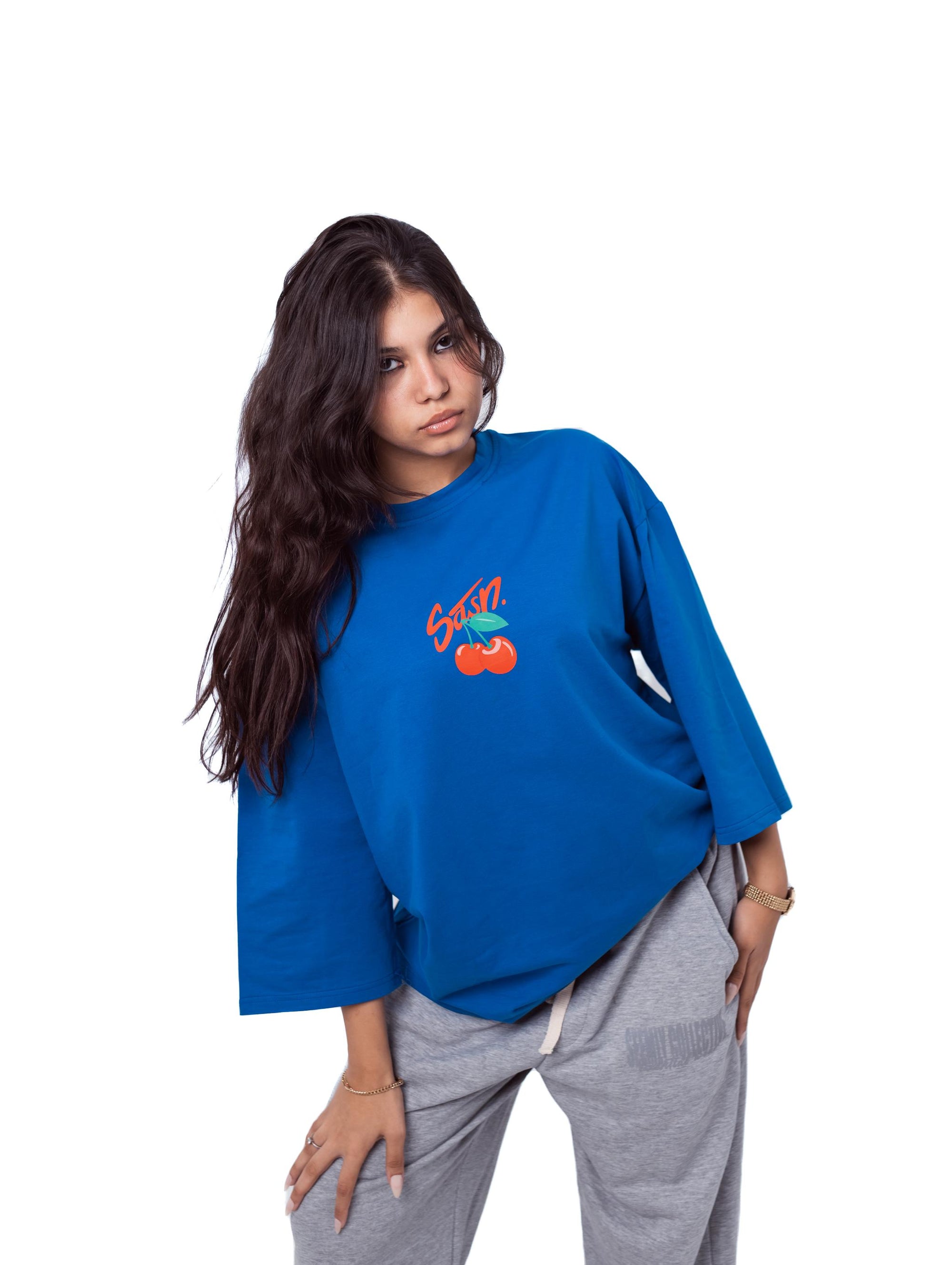 Blue Hijab-Style T-shirt