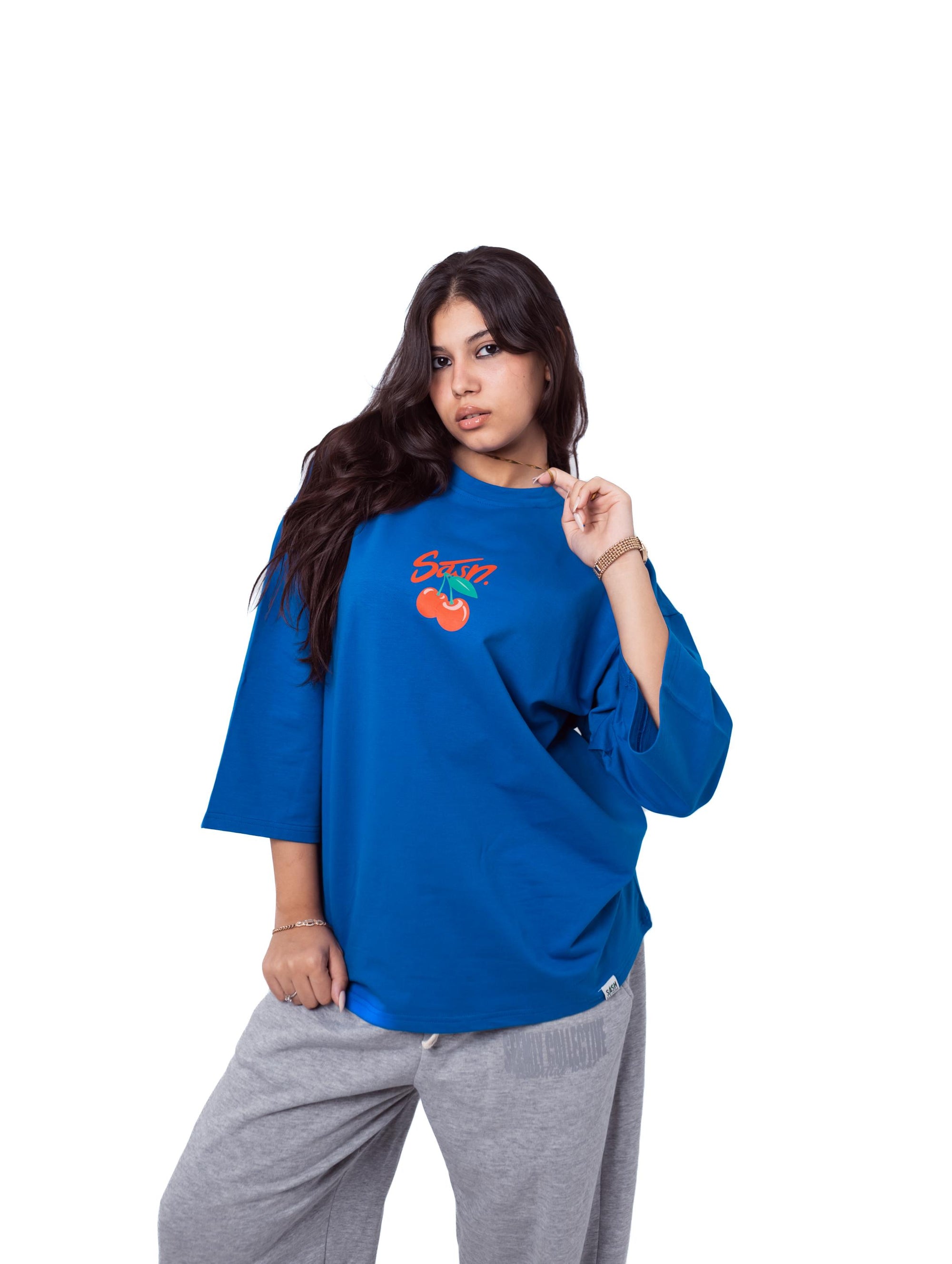 Blue Hijab-Style T-shirt