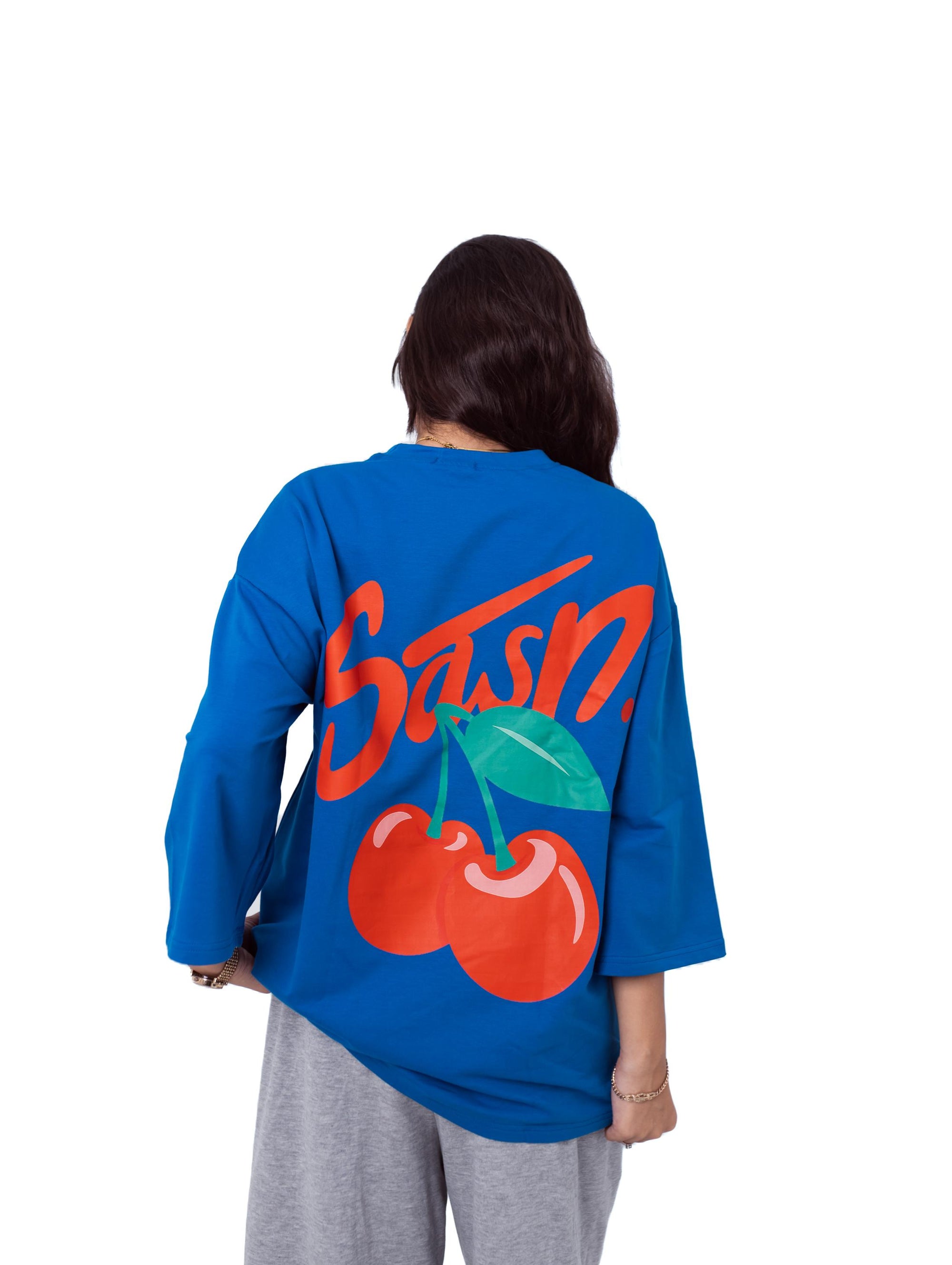 Blue Hijab-Style T-shirt