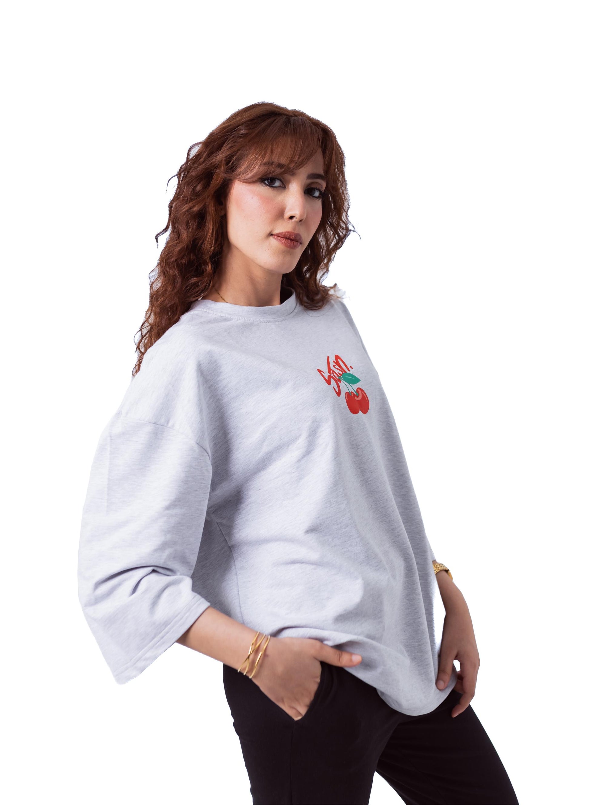 White Hijab-Style T-shirt