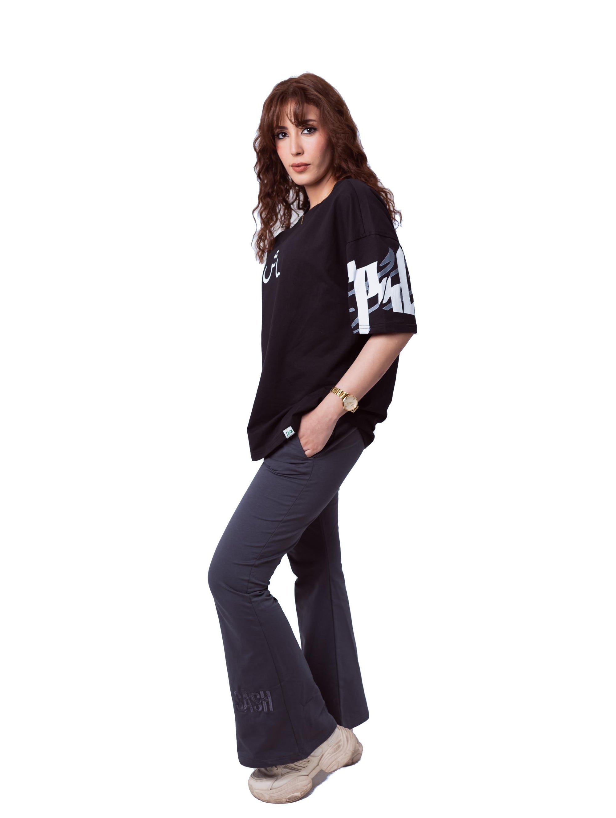 Grey Charleston Pant