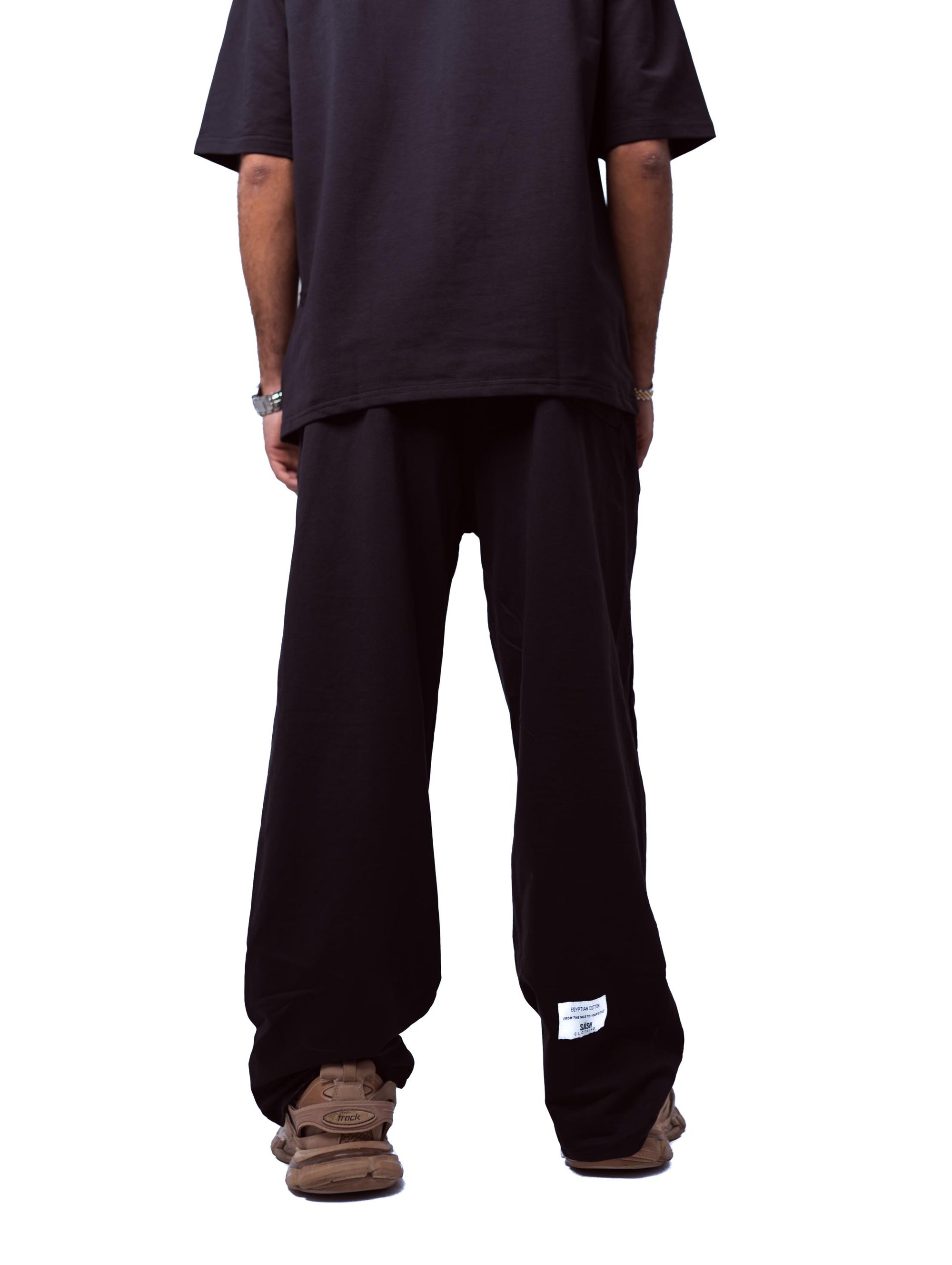 Black Sweatpants Printed