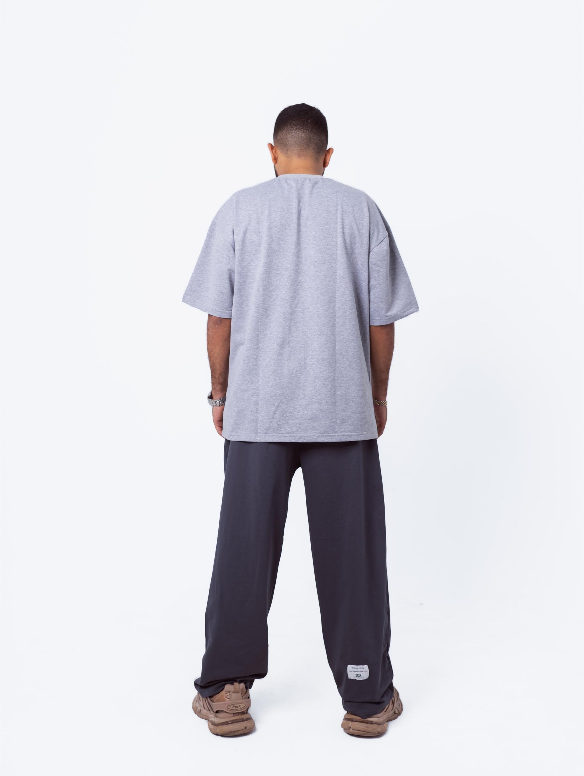 Grey Sweatpants Printed