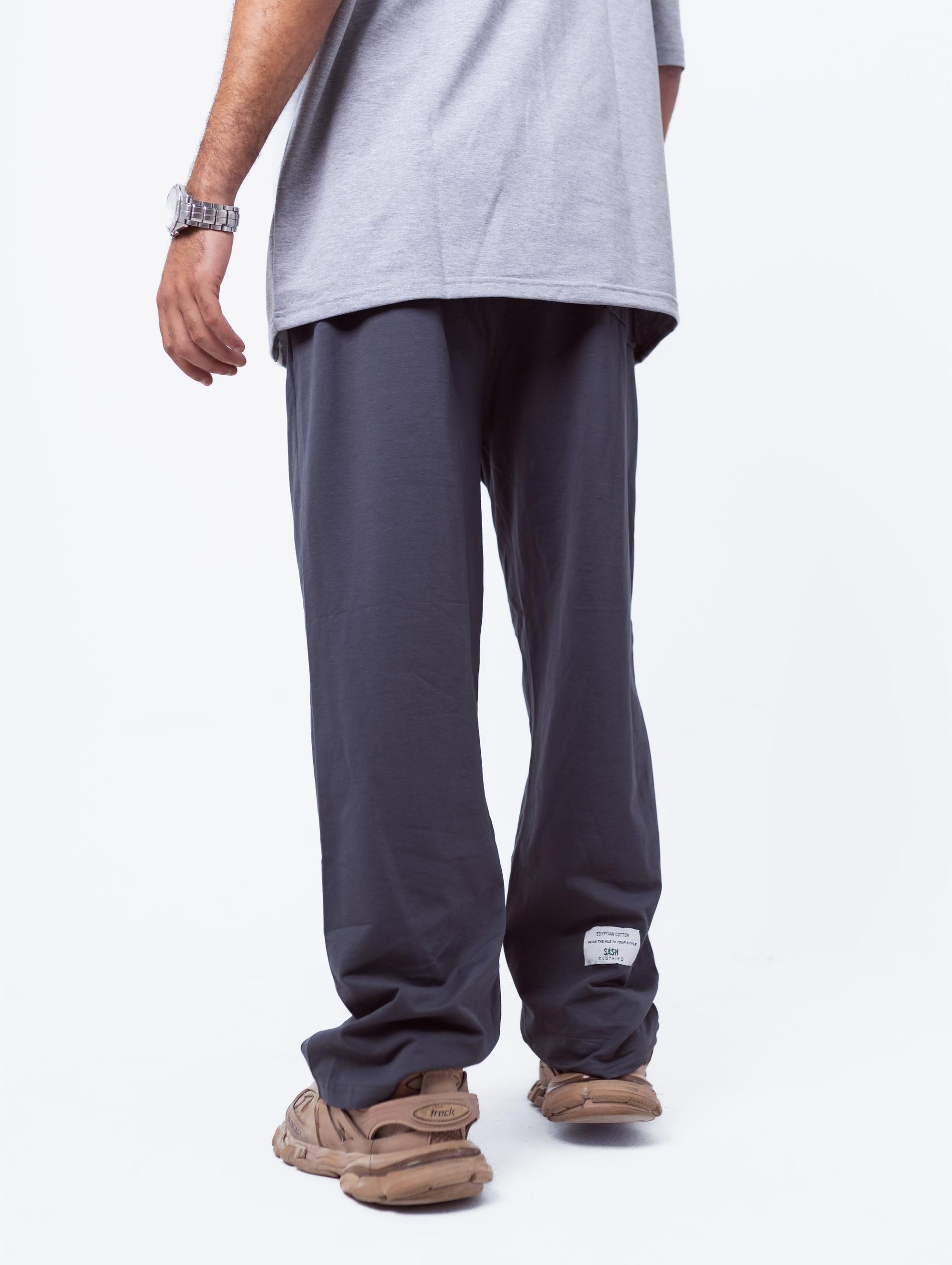 Grey Sweatpants Printed