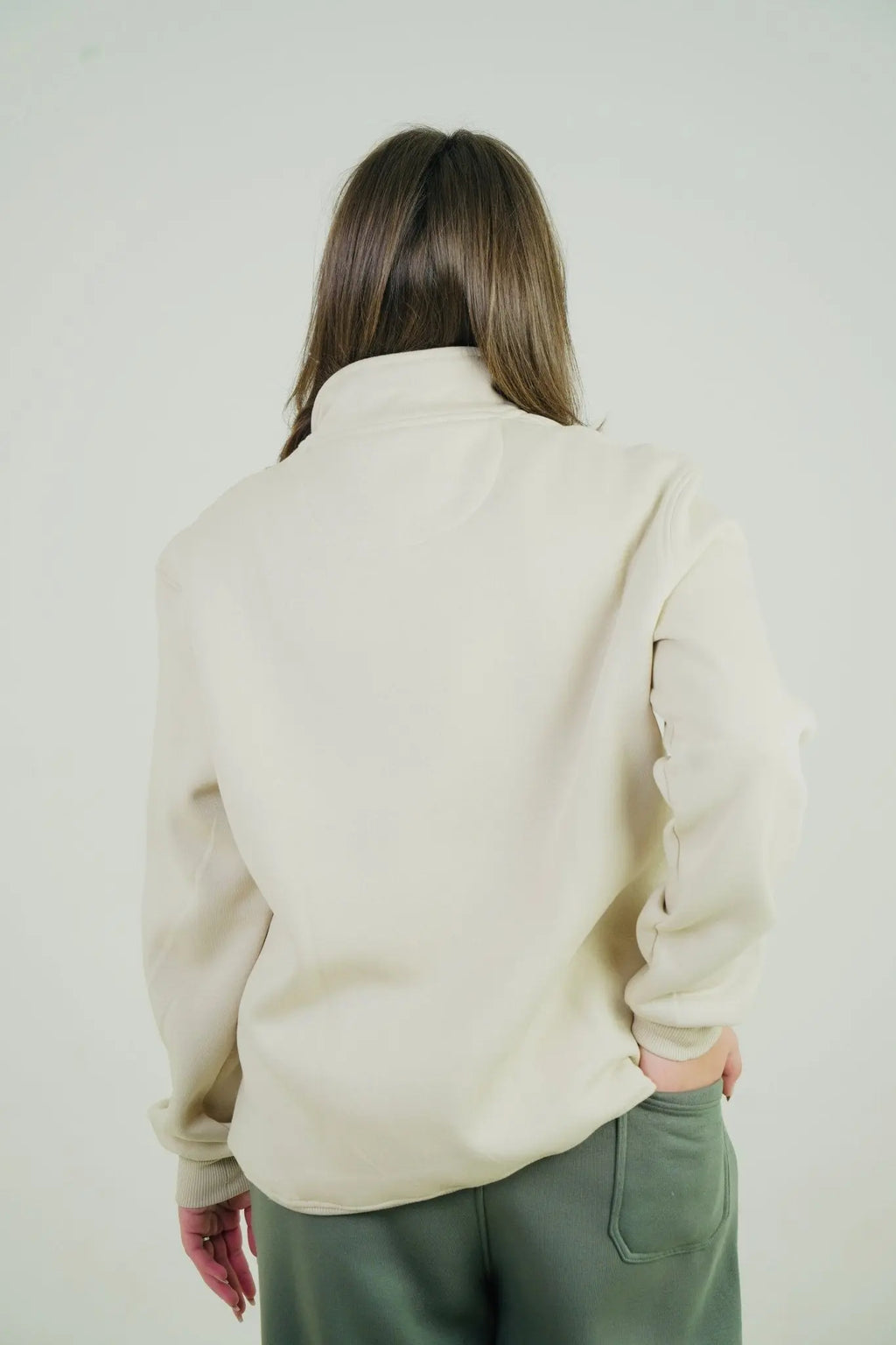 Beige Quarter Zipper | by Sash - Clothing