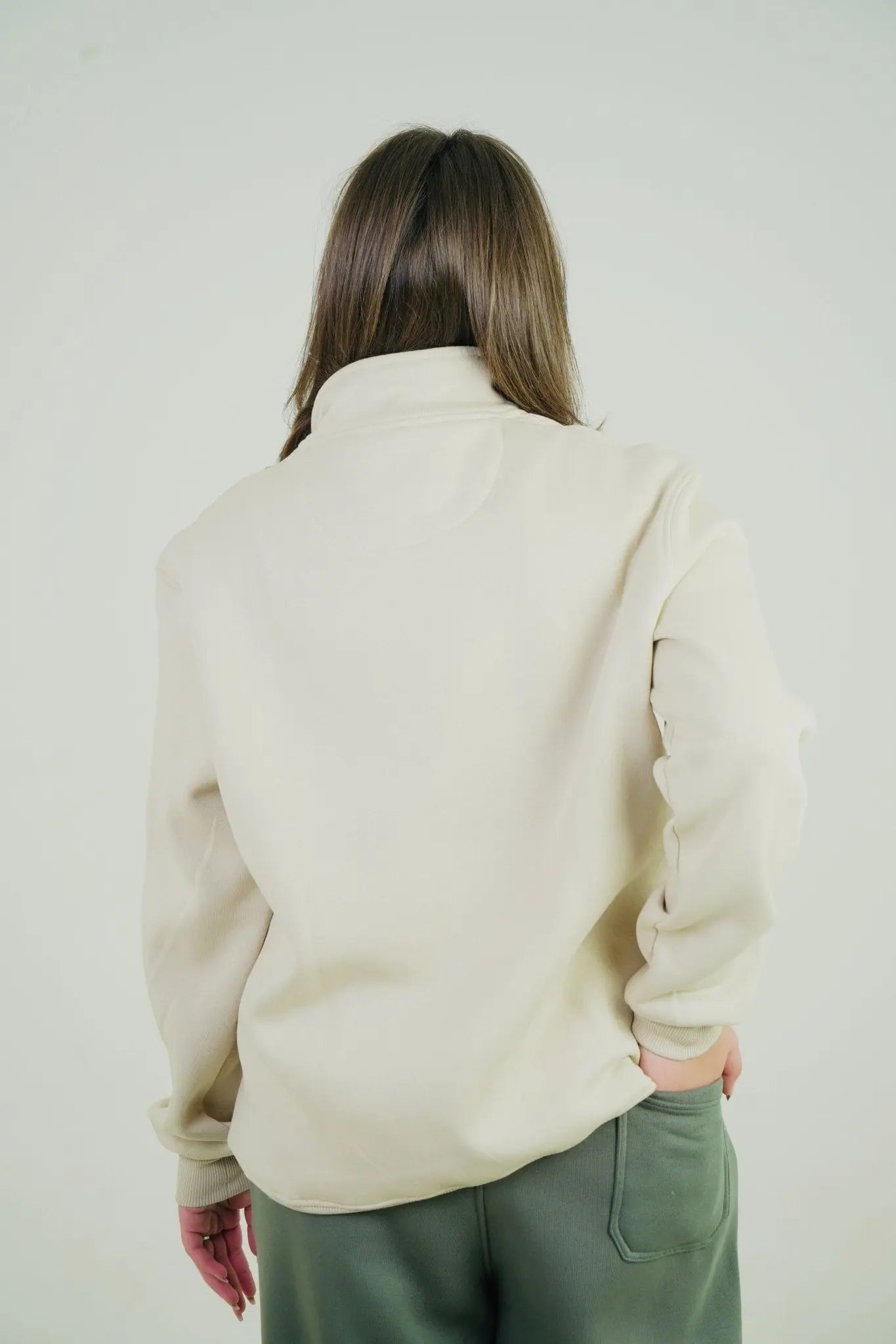 Beige Quarter Zipper | by Sash - Clothing
