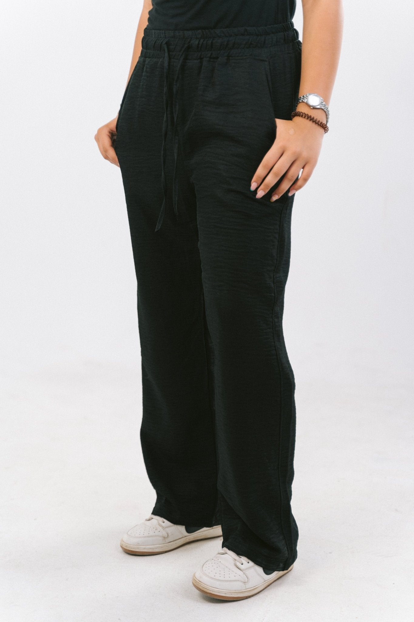 Black Linen Pants | Linen Pants by Sash - Clothing