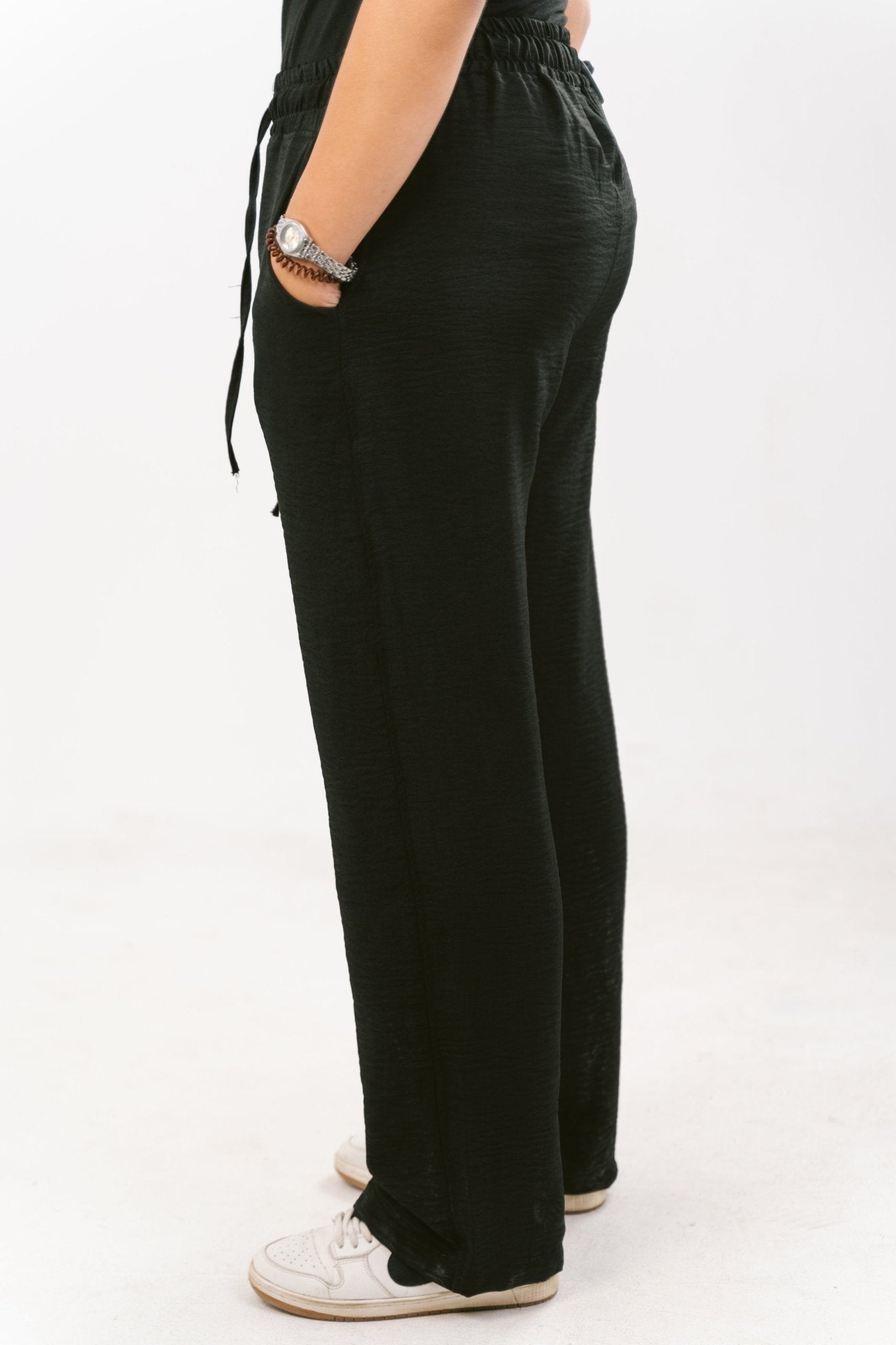 Black Linen Pants | Linen Pants by Sash - Clothing