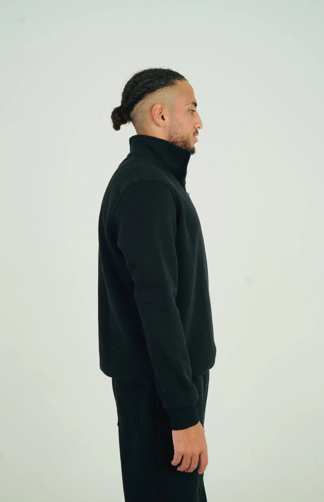 Black Quarter Zipper | by Sash - Clothing