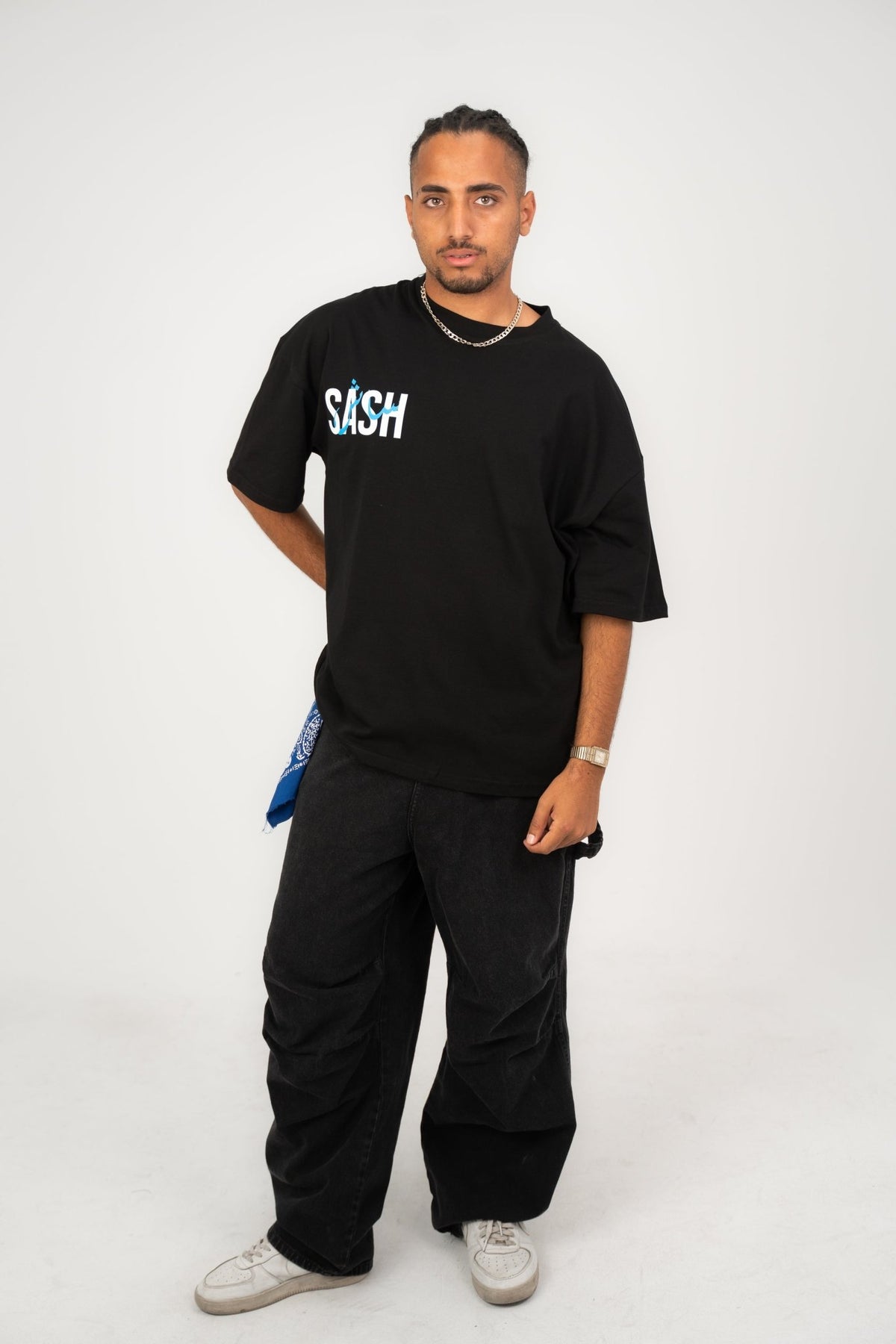 Black Tata | Oversized T-Shirt by Sash - Clothing
