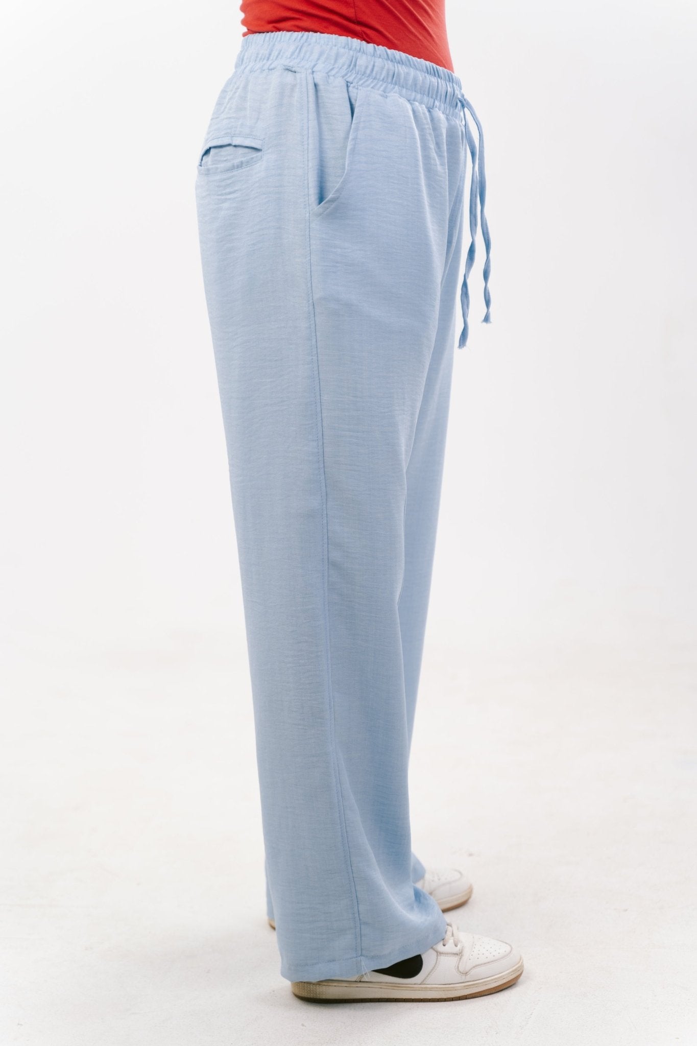 Blue Baby Linen Pants | Linen Pants by Sash - Clothing