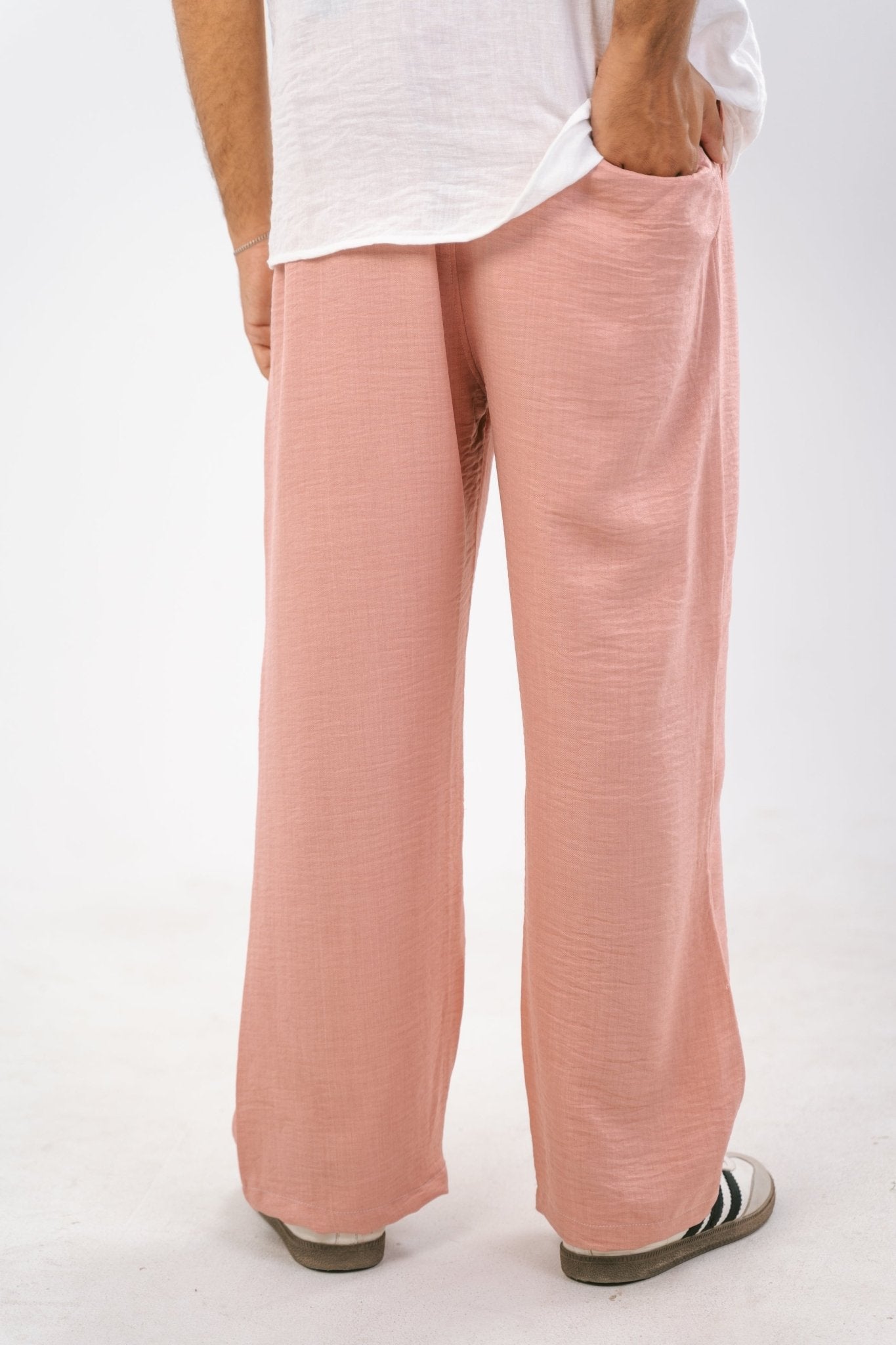Rose Linen Pants | Linen Pants by Sash - Clothing