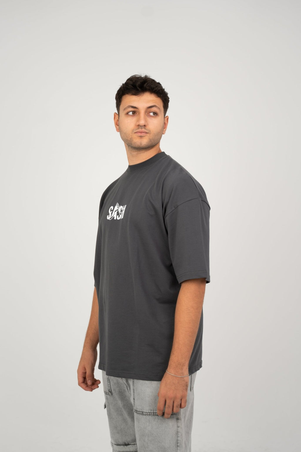 Sash grey | Oversized T-Shirt by Sash - Clothing