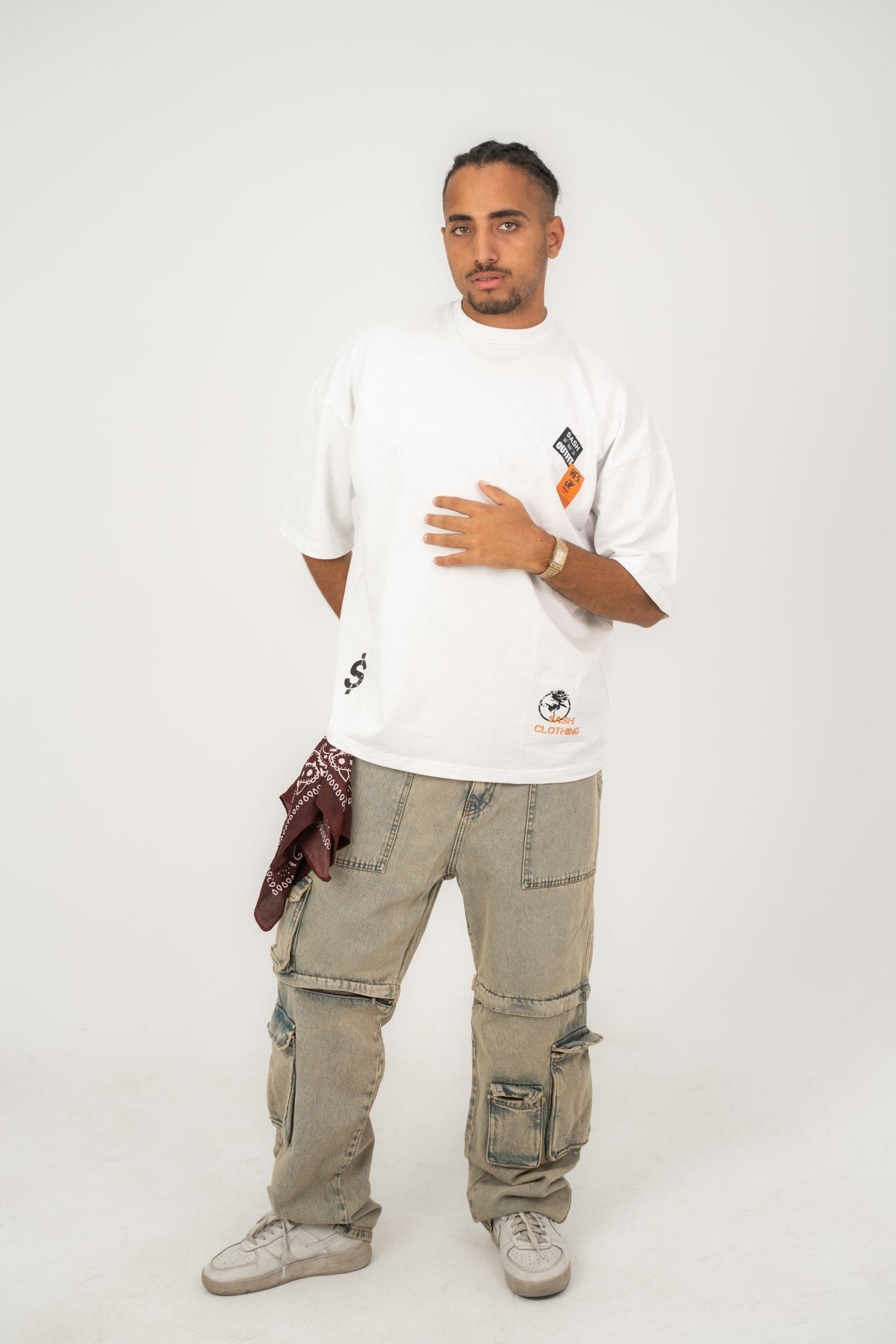 Sash white | Oversized T-Shirt by Sash - Clothing