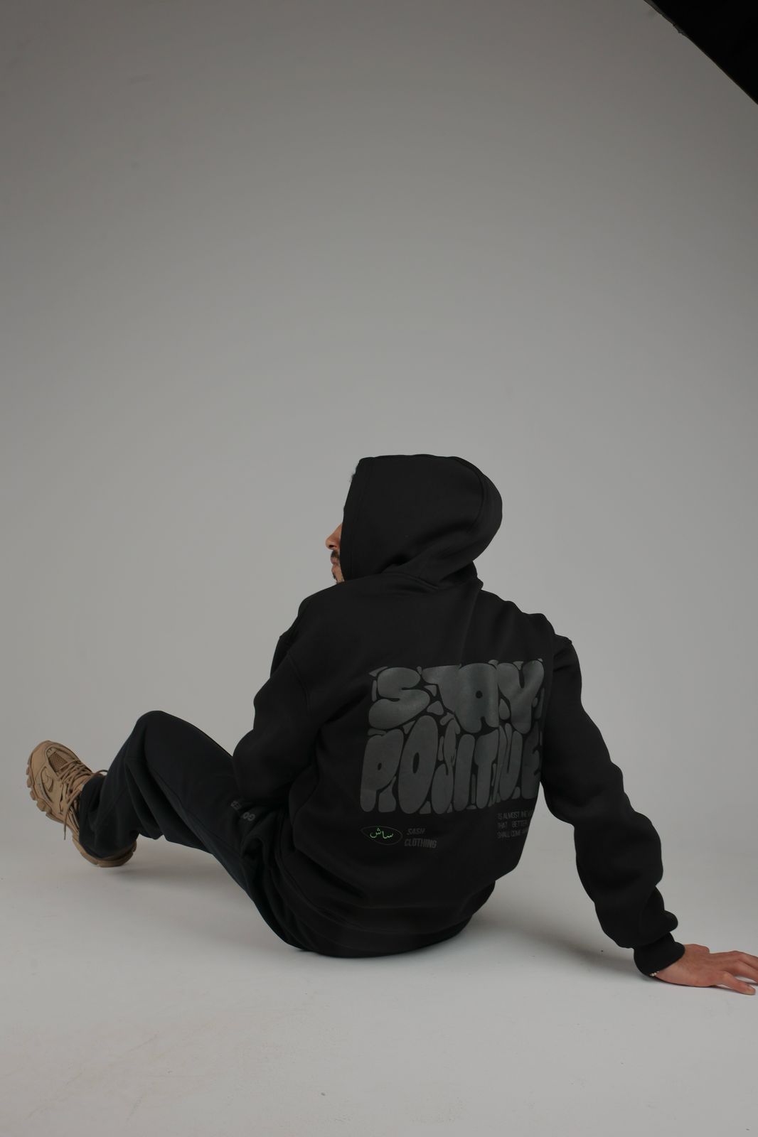 Stay Positive In Black | by Sash - Clothing