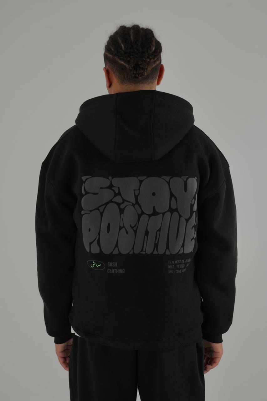 Stay Positive In Black | by Sash - Clothing