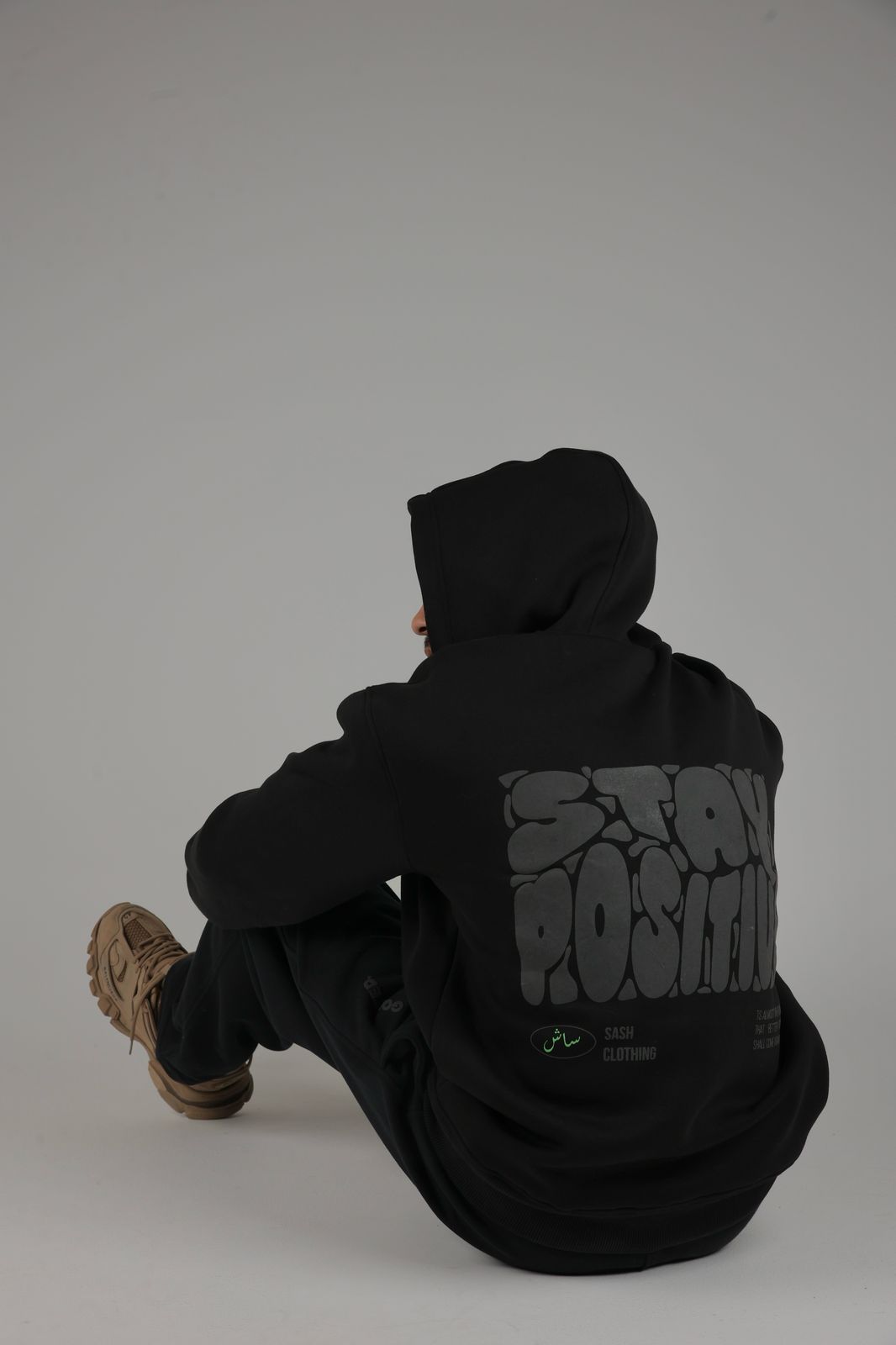Stay Positive In Black | by Sash - Clothing