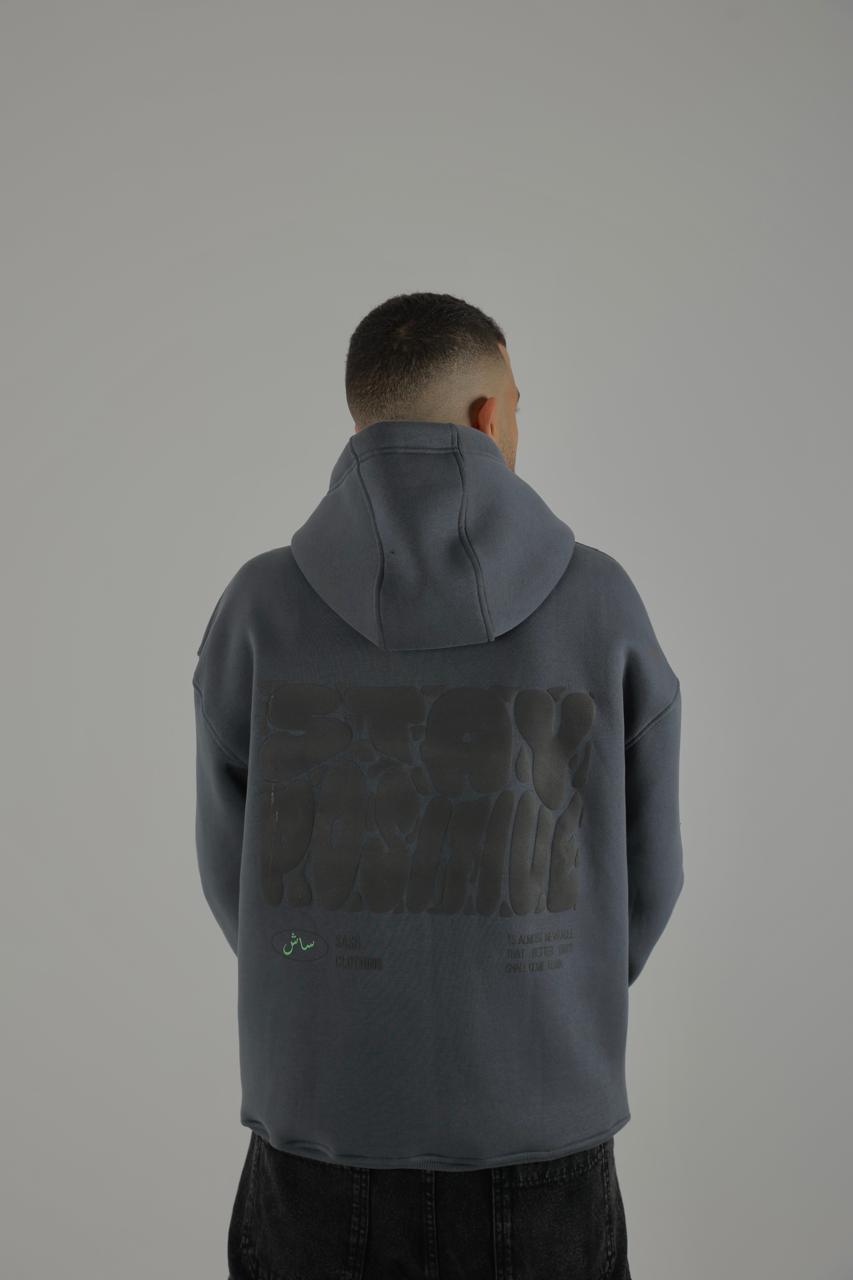 Stay Positive In Dark Grey | by Sash - Clothing