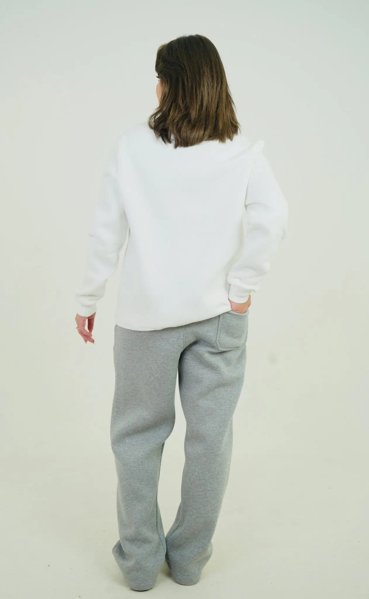 White Quarter Zipper | by Sash - Clothing